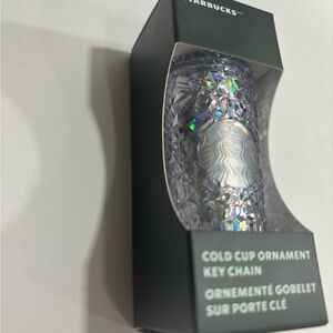 New Starbucks cold cup ornament keychain
